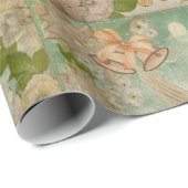 Angel kerstballons cadeaupapier (Rol Hoek)