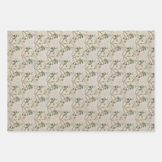 Angel kerstballons inpakpapier vel (Voorkant 2)