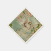 Angel kerstballons servet (Hoek)