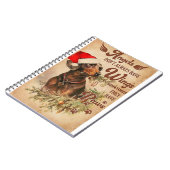 Angel kerstdachshunds notitieboek (Linkerzijde)