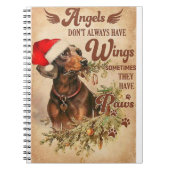 Angel kerstdachshunds notitieboek (Voorkant)