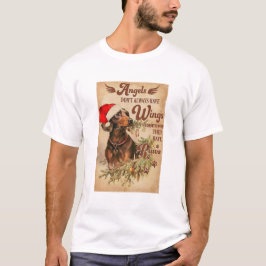 Angel kerstdachshunds t-shirt