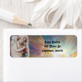 Angel-kerstfeestdag-adresetiketten Etiket (Insitu)