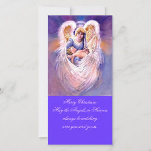 Angel-kerstfotokaart Feestdagenkaart