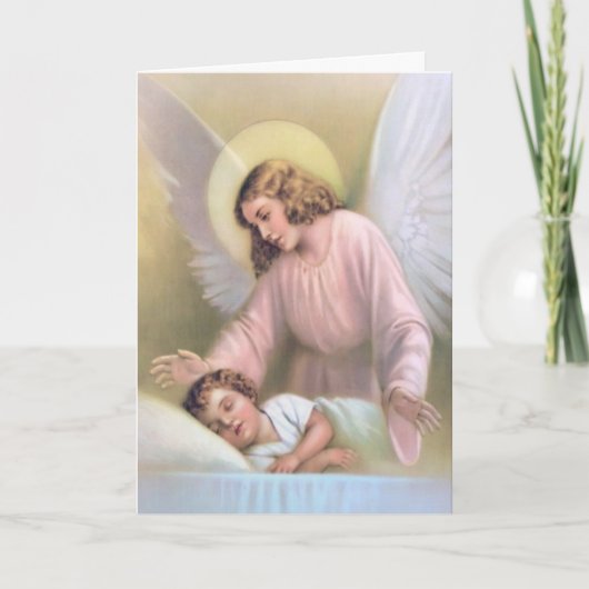 Angel-kerstkaart Feestdagen Kaart (Voorkant)