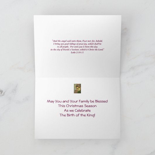 Angel-kerstkaart Feestdagen Kaart (Binnen)