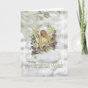 Angel-kerstkaart Feestdagen Kaart