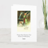 Angel-kerstkaart Feestdagen Kaart (Achterkant)