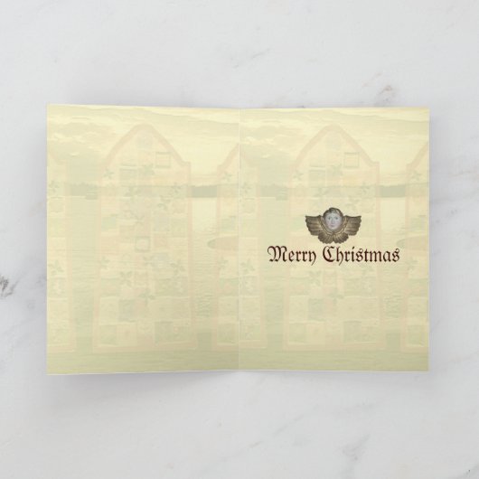 Angel-kerstkaart Feestdagen Kaart (Binnen)