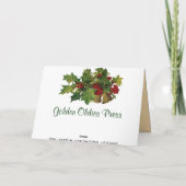 Angel-kerstkaart Feestdagen Kaart (Achterkant)