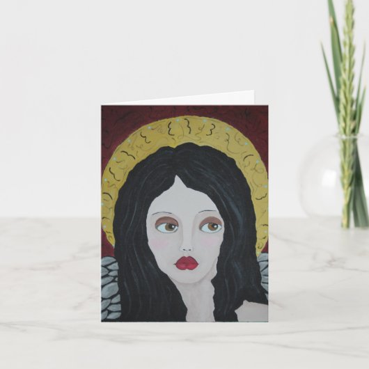 Angel-kerstkaart Feestdagen Kaart (Voorkant)