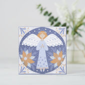 Angel-kerstkaart Kaart (Staand voorkant)