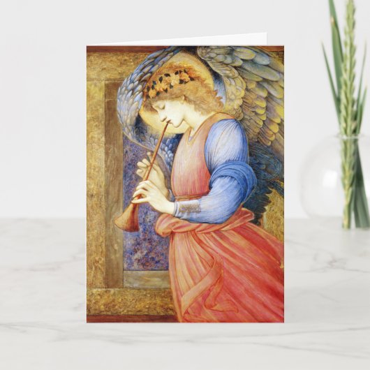 Angel Kerstkaarten Fine Art Burne-Jones Feestdagen Kaart (Voorkant)
