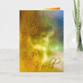 Angel Kerstmis "JOY TO the WORLD" Kaart (Voorkant)