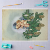 Angel Kerstmis Mary en Baby Jesus Candle Light Tissuepapier (Craft)