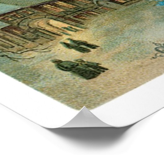 Angel Kerstmis Poster (Hoek)