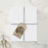 Angel Kerstmoeder en kind Cadeaulabel (Met Touw)