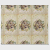 Angel Kerstmoeder en kind Cadeaupapier (Vlak)