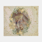 Angel Kerstmoeder en kind Fleece Deken (Voorkant (Horizontaal))