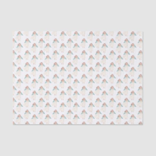 angel kerstpapier tissuepapier (Voorkant)