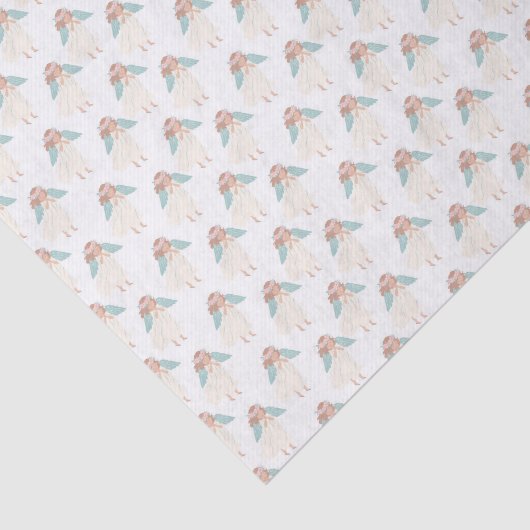 angel kerstpapier tissuepapier (Detail)