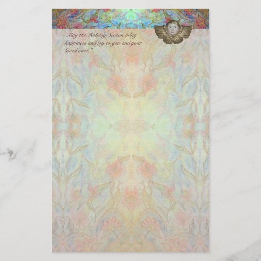 Angel-kerstschrijfpapier Briefpapier (Voorkant)