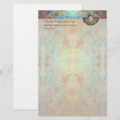 Angel-kerstschrijfpapier Briefpapier (Voorkant / Achterkant)