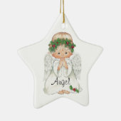 Angel kerstversiering keramisch ornament (Rechts)