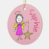 Angel Kerstversiering Keramisch Ornament (Links)