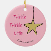 Angel Kerstversiering Keramisch Ornament (Achterkant)