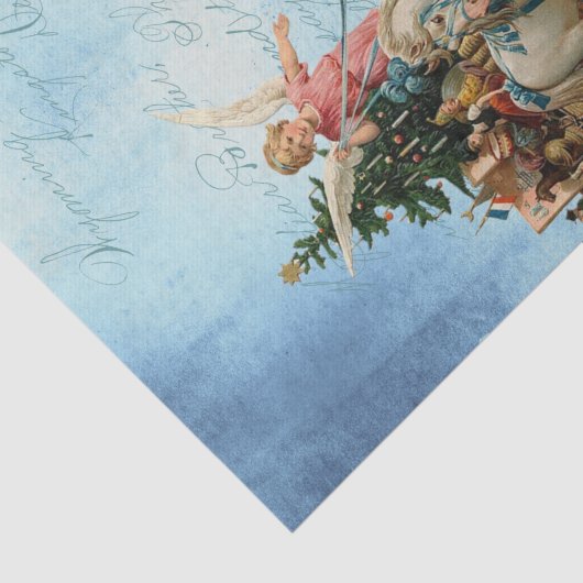 Angel-kerstwagon-ontkoppelingsboot Tissuepapier (Detail)