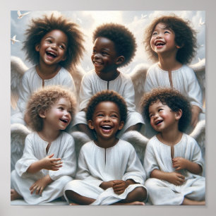 Angel Kidz Afdrukken, Waarde Poster Papier (Mat)