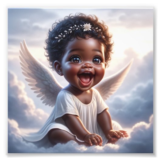 Angel Kidz Premium Satijn Fotopapier Foto Afdruk (Voorkant)