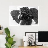Angel kijkt naar mij. poster (Thuiskantoor)