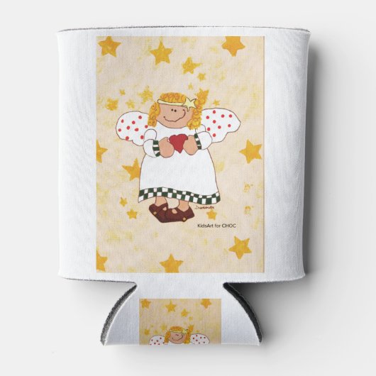 Angel - Kinder kunst voor CHOC Blikjeskoeler (Voorkant)