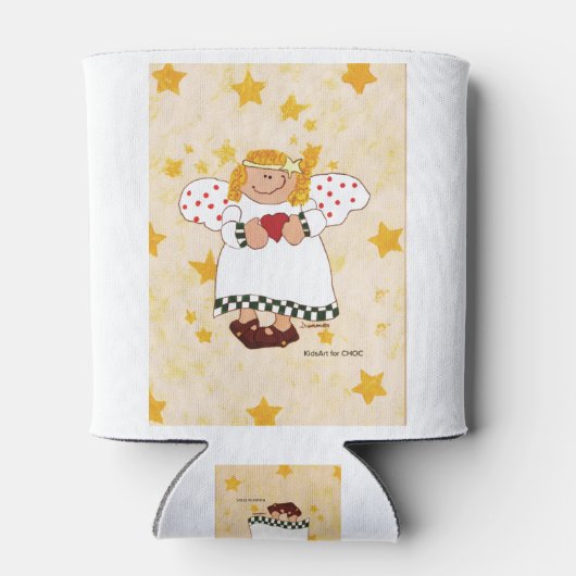 Angel - Kinder kunst voor CHOC Blikjeskoeler (Achterkant)