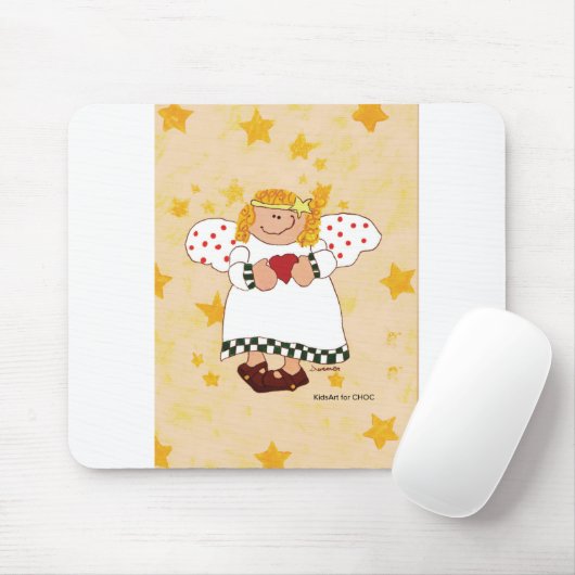 Angel - Kinder kunst voor CHOC Muismat (Met muis)