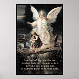 Angel, Kinderen, Brug, gedicht Poster
