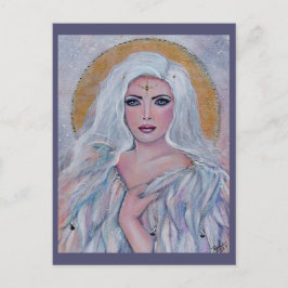Angel-kunst van Renee Lavoie Hartelijk dank Briefkaart