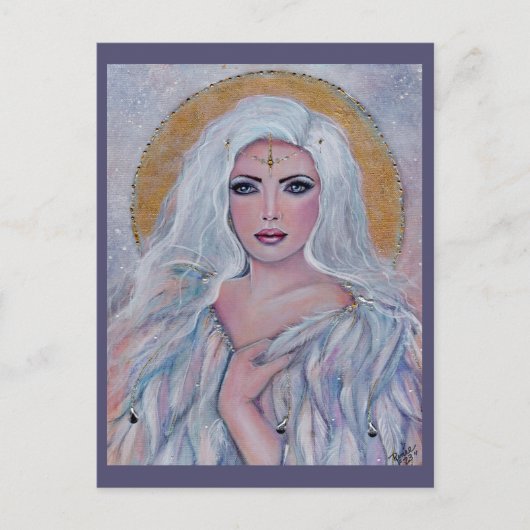 Angel-kunst van Renee Lavoie Hartelijk dank Briefkaart (Voorkant)