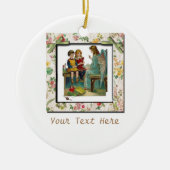 Angel-leerkinderen Keramisch Ornament (Voorkant)