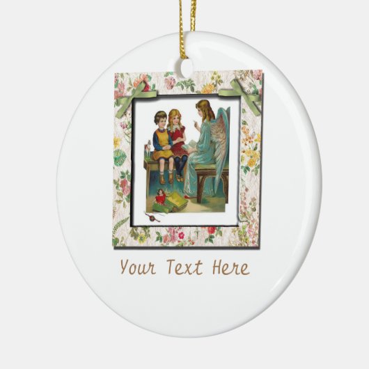 Angel-leerkinderen Keramisch Ornament (Links)