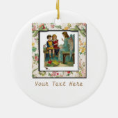 Angel-leerkinderen Keramisch Ornament (Achterkant)