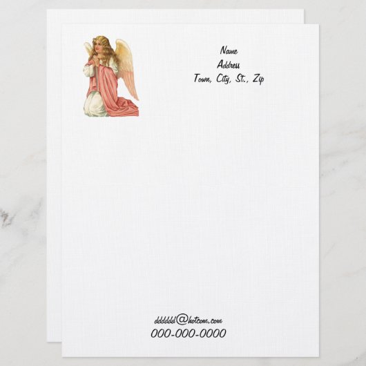 Angel Letterhead Briefhoofd Ontwerp (Voorkant / Achterkant)
