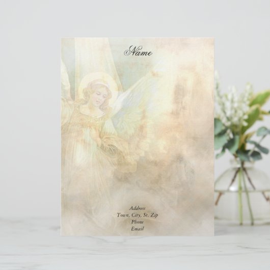 Angel Letterhead Gepersonaliseerd Briefhoofd (Staand voorkant)