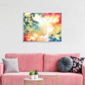 Angel Light Angel Art Print op Canvas (Insitu (Woonkamer))