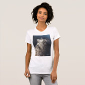 Angel Light Maine Coon Cat T-shirt (Voorkant volledig)