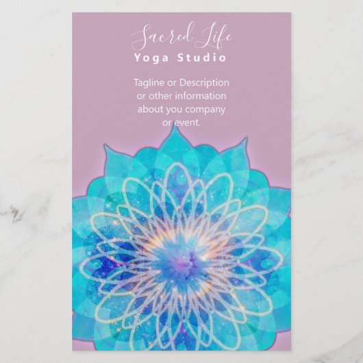 Angel Light Mandala Pink Intro | Diensten Flyer (Achterkant)