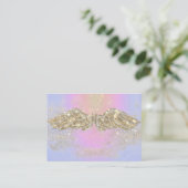 Angel Light Sparkle Gold-Kaart Visitekaartje (Staand voorkant)