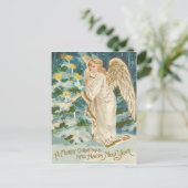 Angel Lighting Candlelit kerstboom Feestdagenkaart (Staand voorkant)